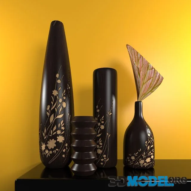 WOODEN VASE