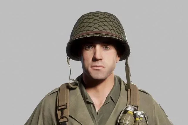 WW2 US Soldier Low-poly (PBR)