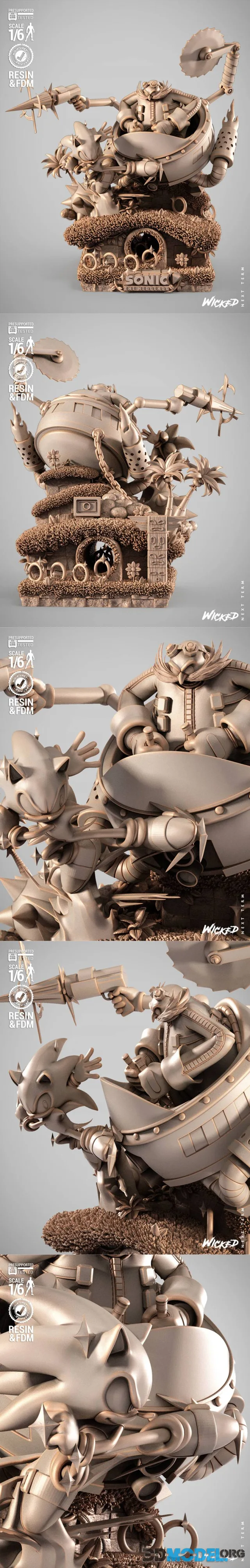 WICKED - Sonic Diorama – Printable
