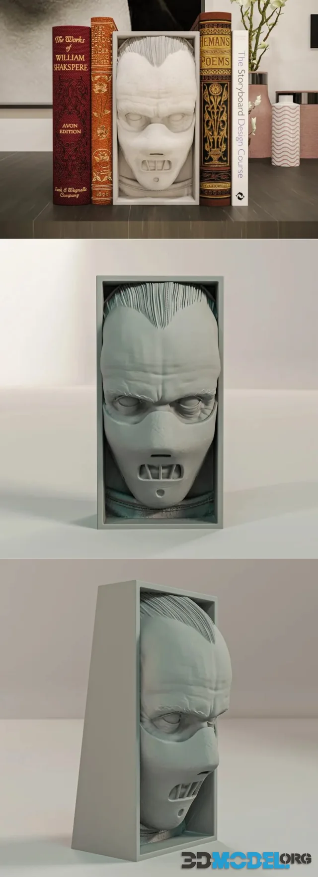 Hannibal Lecter Book Nook and Wall Mount – Printable