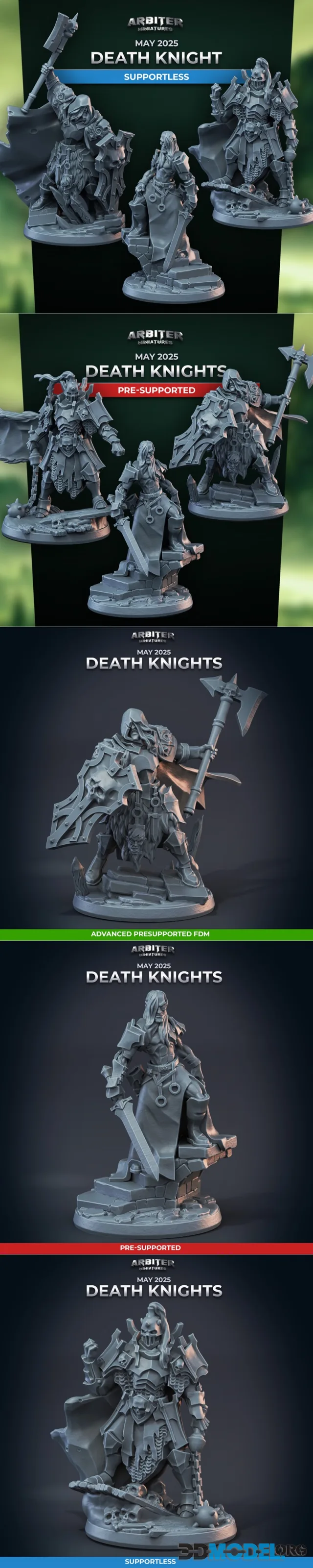 Arbiter Miniatures - Death Knights May 2025 – Printable