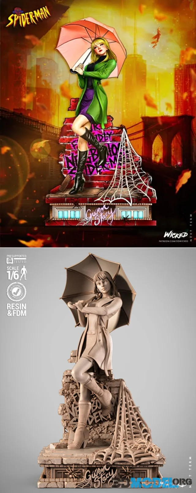 WICKED - Gwen Stacy Sculpture – Printable