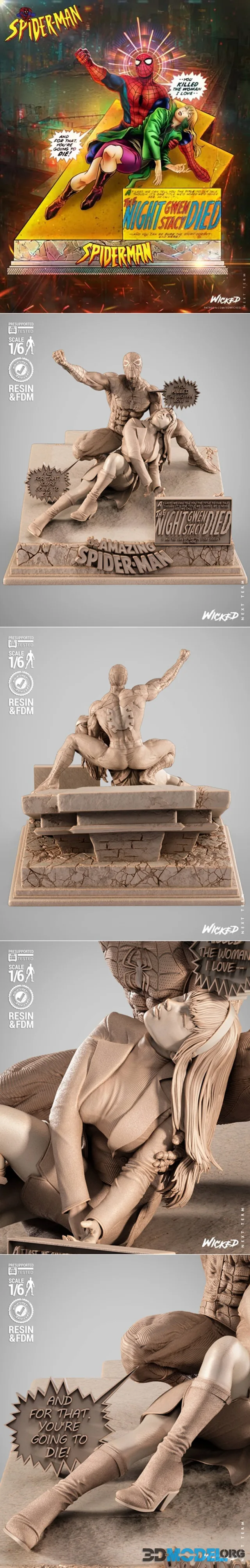 WICKED - Spiderman and Gwen Stacy Diorama – Printable