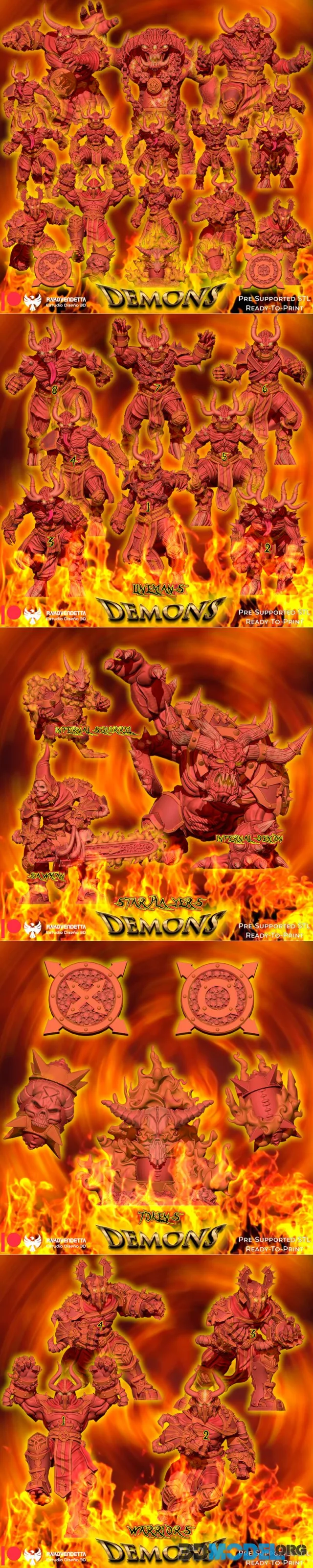 Demons - Khorne - RakoVendetta – Printable