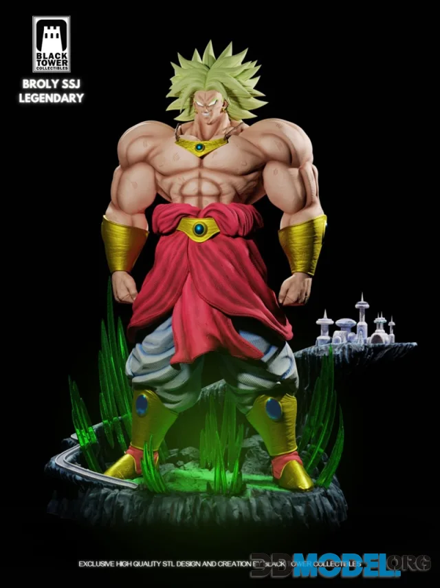 Black Tower Collectibles - Broly Legendary Super Saiyan – Printable