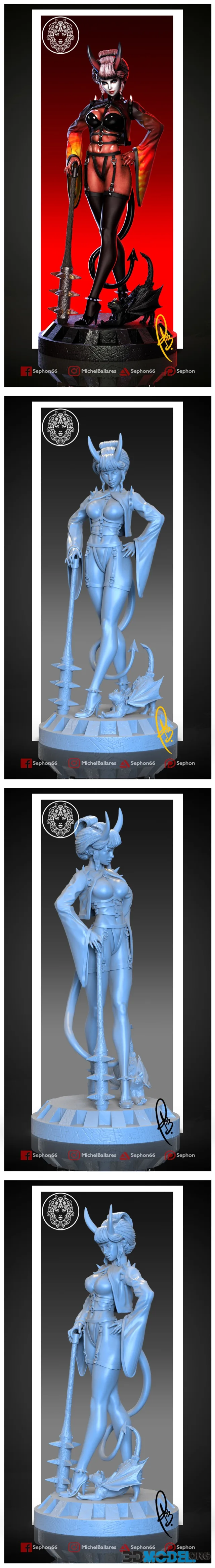 Oni-girl By Creative Geek MB – Printable