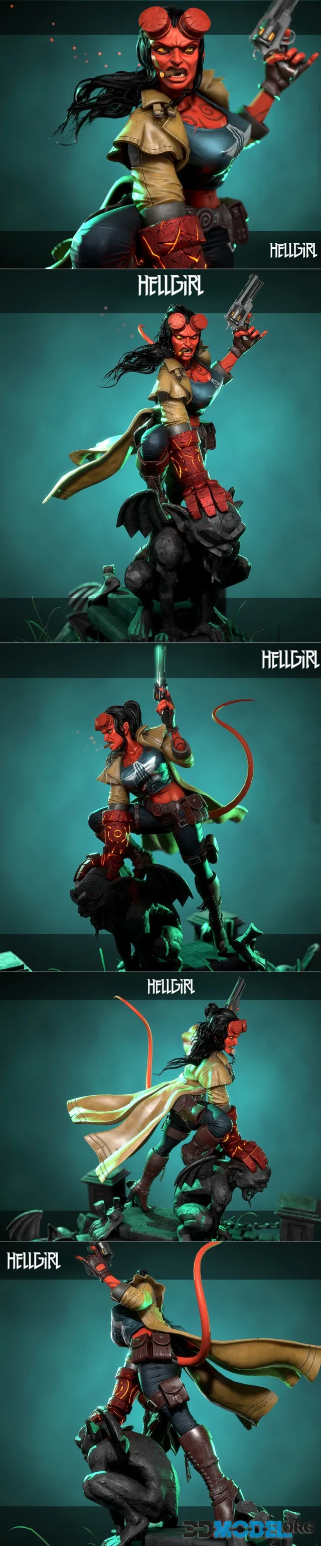 HellGirl Diorama Statue – Printable