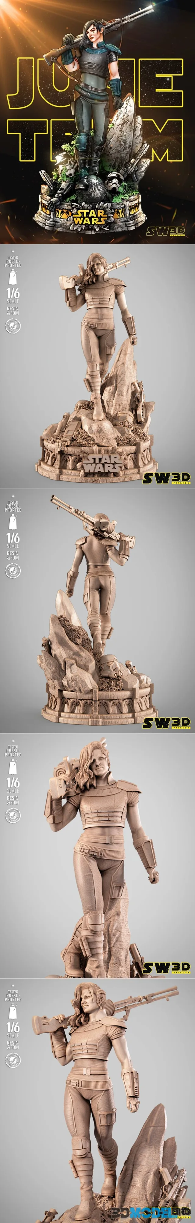 SW3D - Cara Dune Sculpture – Printable