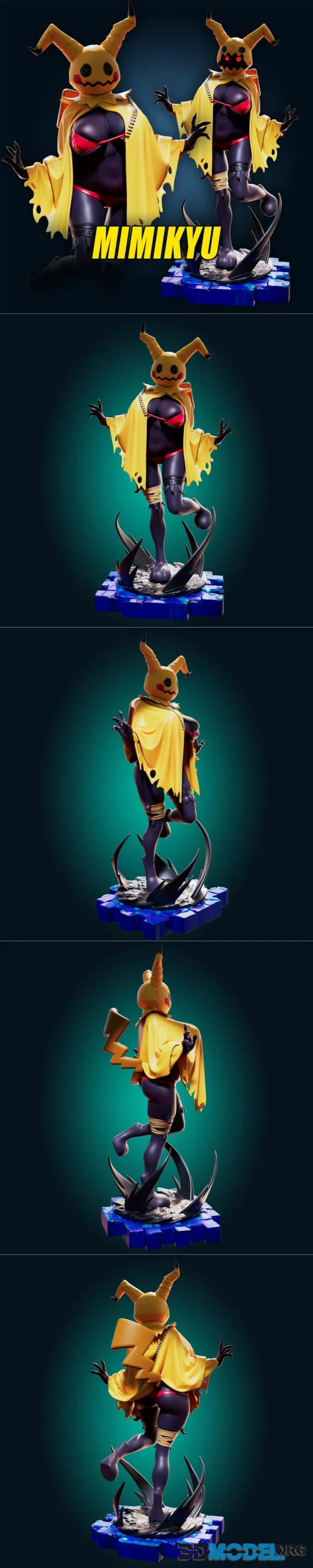 Officer Rhu - Pokemon - Mimikyu – Printable