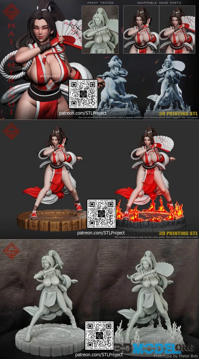 STL Project - Mai Shiranui – Printable