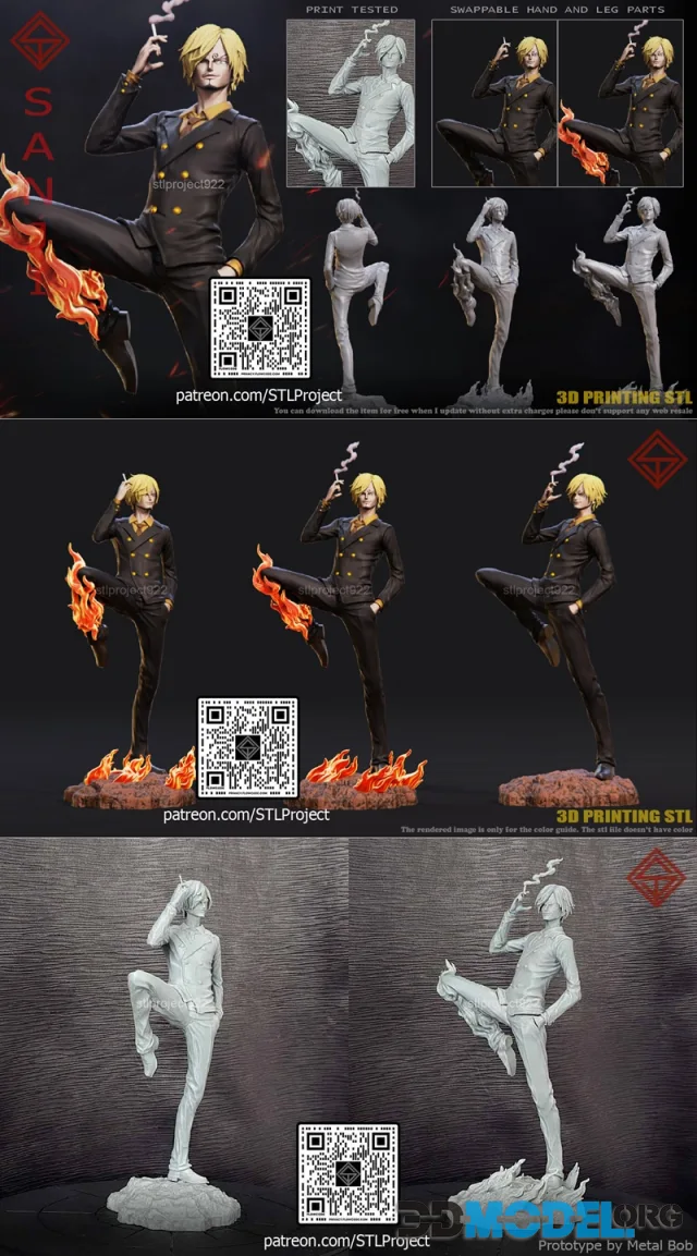 STL Project - Sanji – Printable