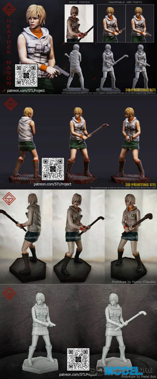 STL Project - Heather Mason silent hill – Printable