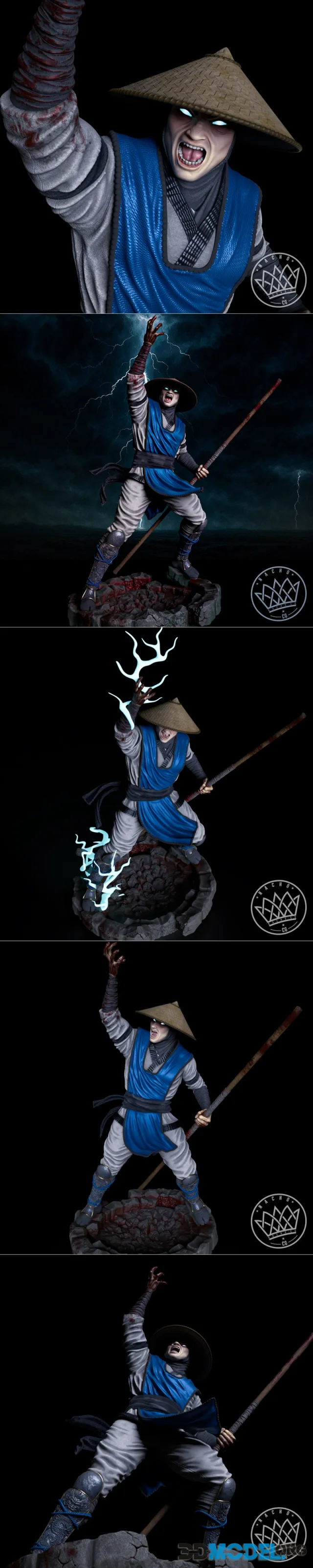 Nacho CG - Fan Art - Raiden from MK – Printable
