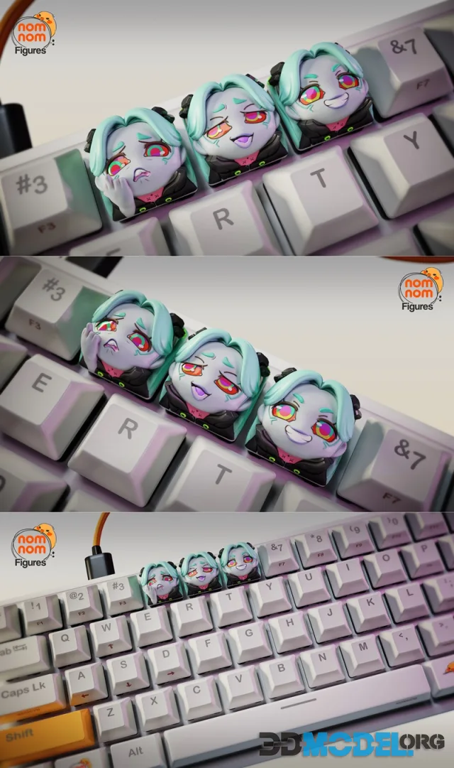 Nomnom Figures - Rebecca - Cyberpunk – Printable