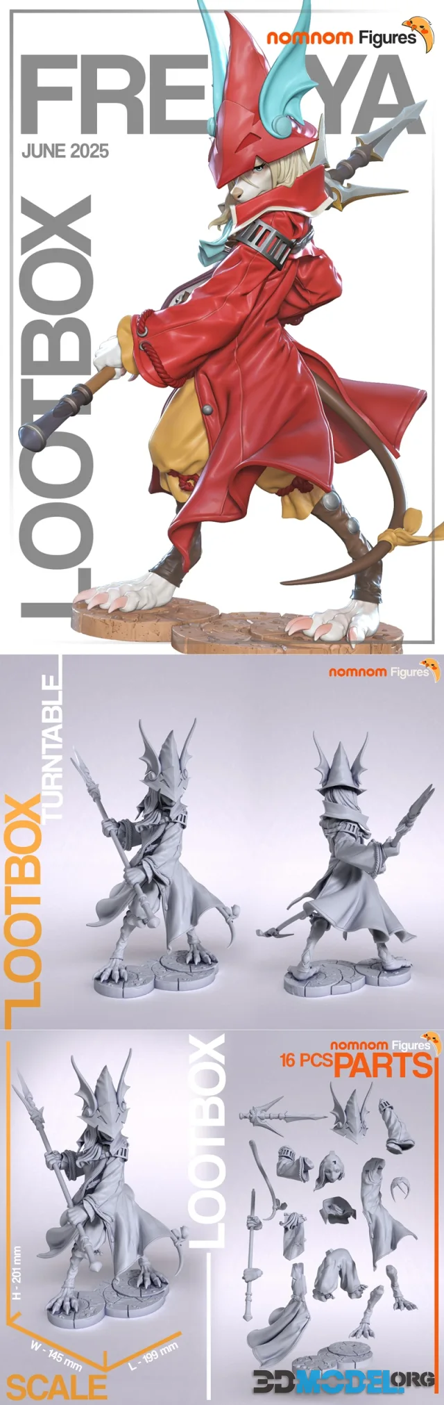Nomnom Figures - Freya Crescent - Final Fantasy IX – Printable