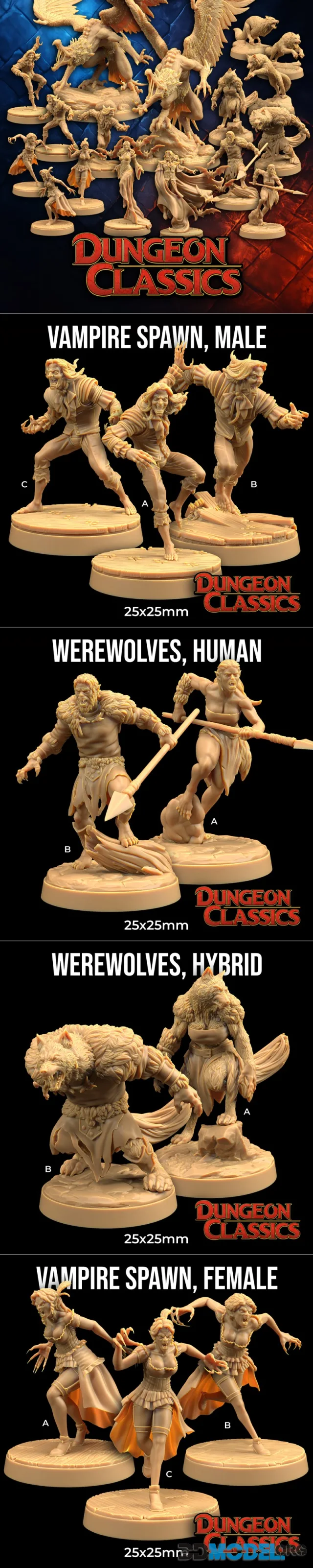 Dungeon Classics July 2025 – Printable