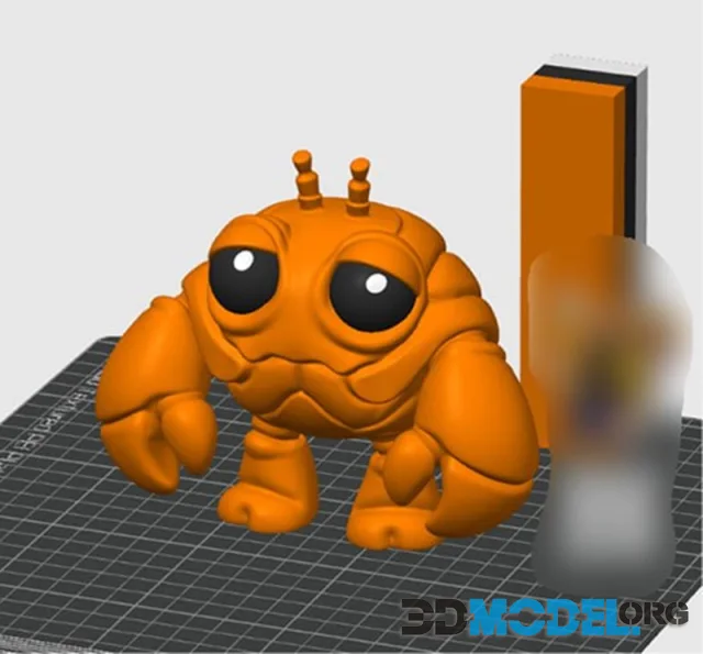 Hex3D - Articulated Crabby Man – Printable