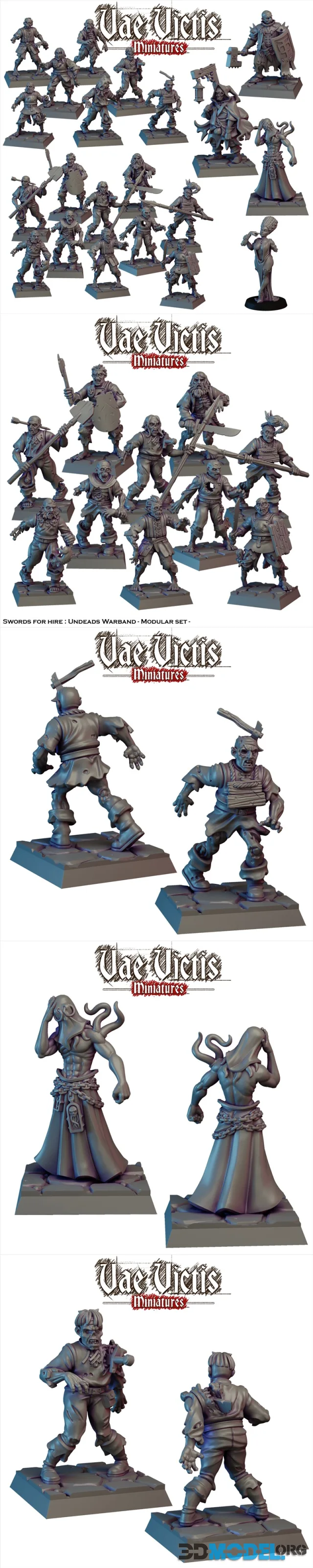 Vae Victis Miniatures - Zombie Horde – Printable