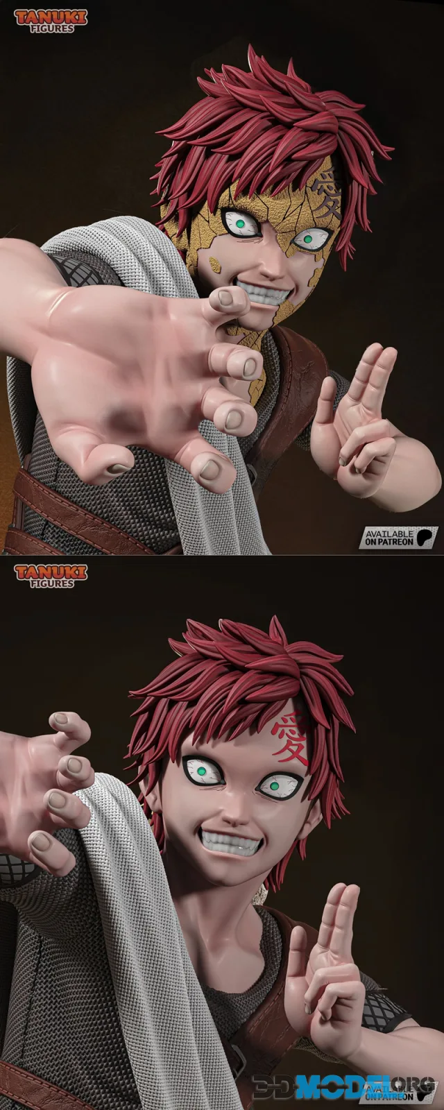 Tanuki Figures - Gaara Busto – Printable