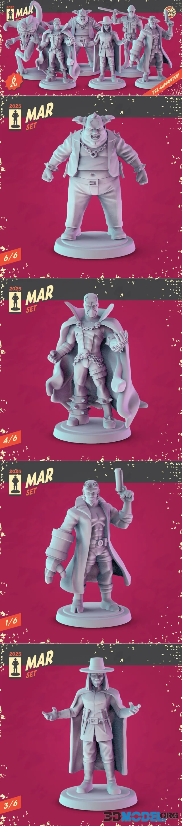 Pop Minis Set March 2025 – Printable