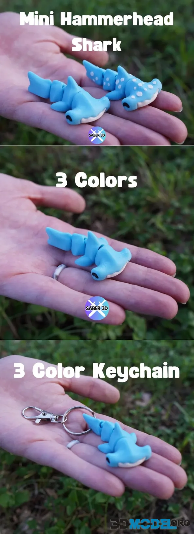 Mini Articulated Hammerhead Shark – Printable