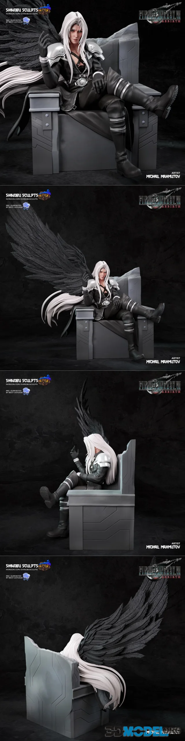 Shinobu Sculpts - Sephiroth  Final Fantasy VII Rebirth – Printable