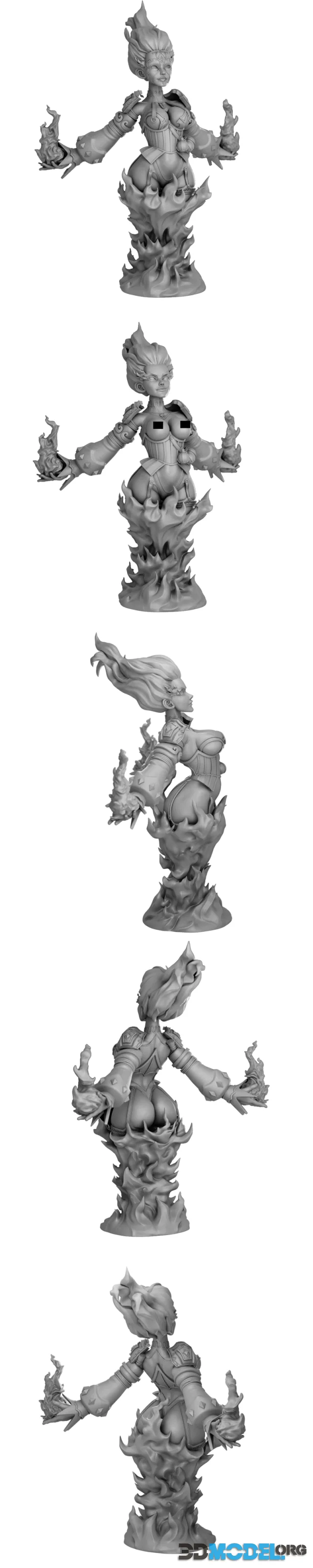 Rising Phoneix Bust – Printable