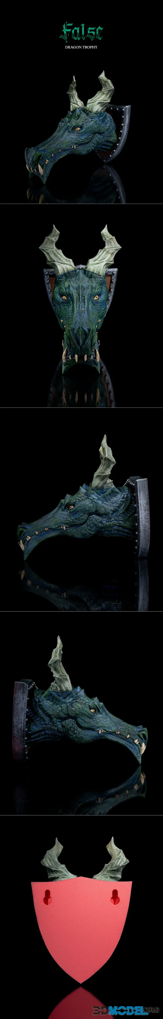 STLflix - Wall Mount - False Dragon Trophy – Printable
