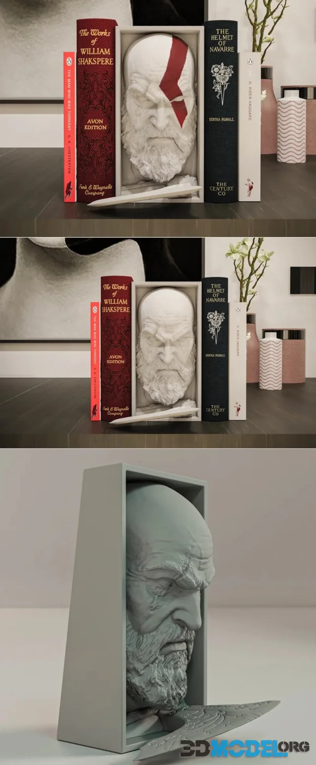 Kratos Book Nook and Wall Mount – Printable