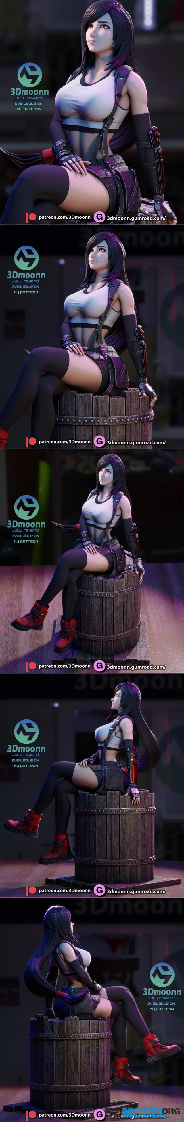 3Dmoonn - Final Fantasy - Tifa Lockhart – Printable