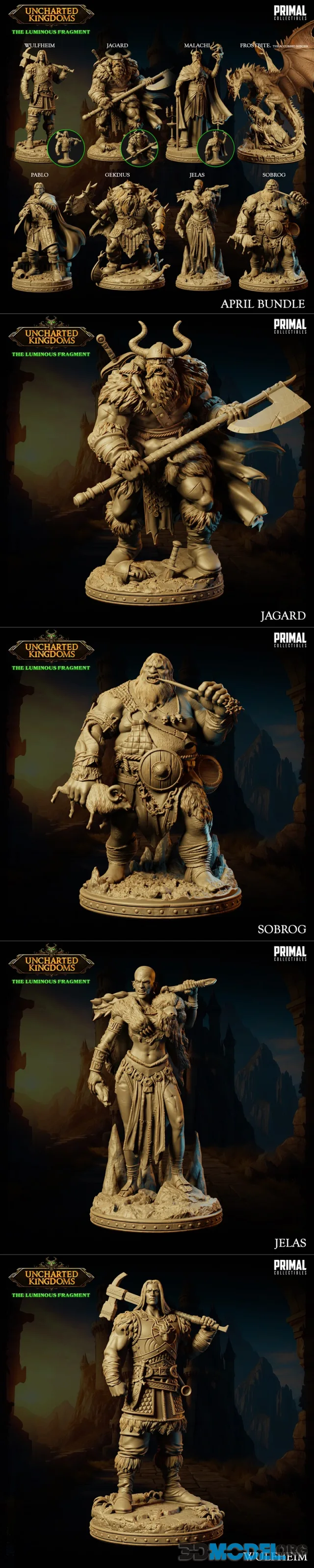 PRIMAL Collectibles - Uncharted Kingdom April 2024 – Printable