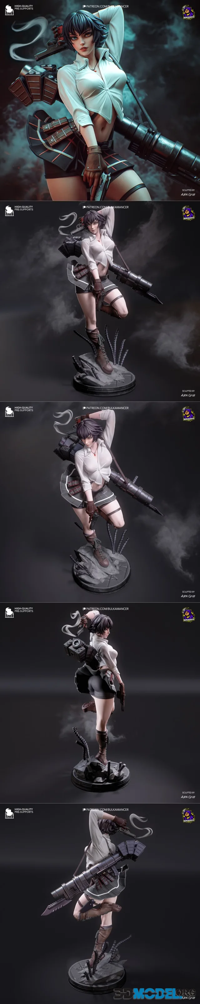Bulkamancer Sculpts - Lady - Devil May Cry 3 – Printable