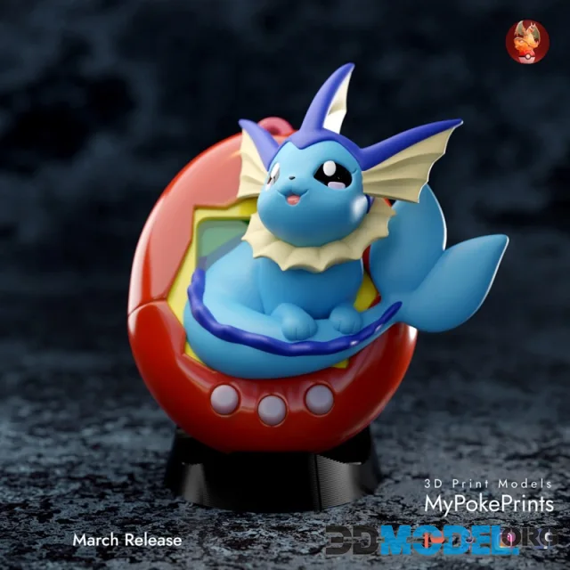 Vaporeon Tamagotchi – Printable
