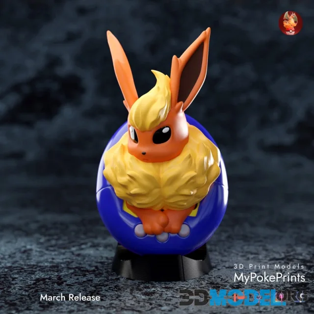 Flareon Tamagotchi – Printable