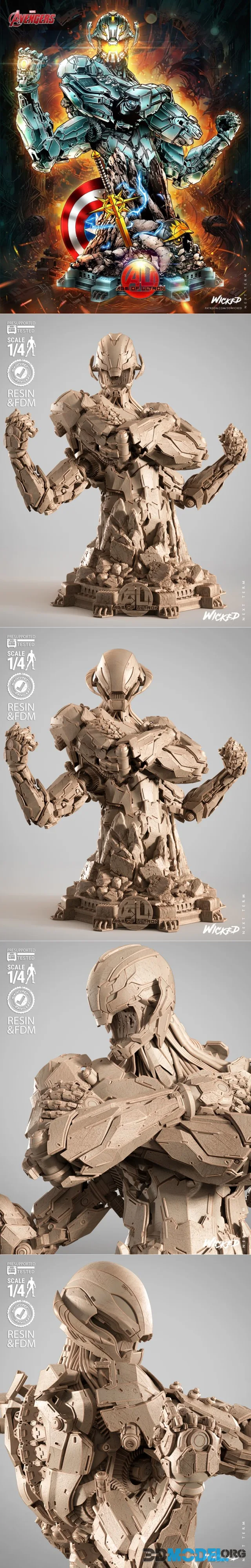 WICKED - Ultron Bust – Printable