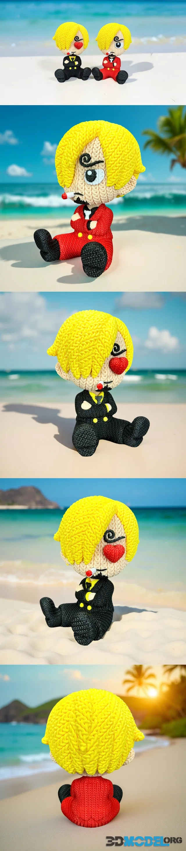 Sanji - Knitted - Crochet – Printable