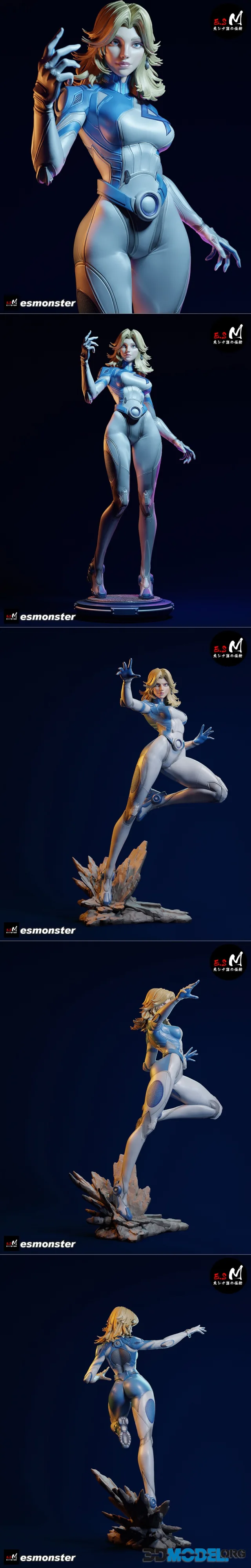 E.S Monster - Invisible Woman – Printable