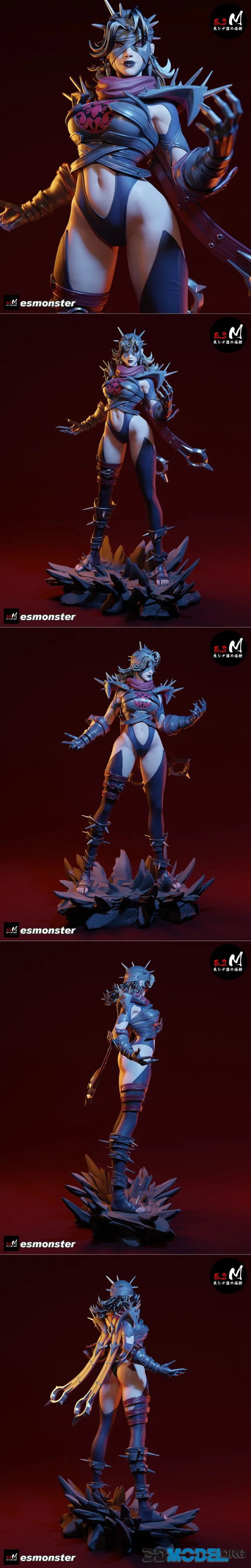 E.S Monster - Malicious Invisible Woman – Printable