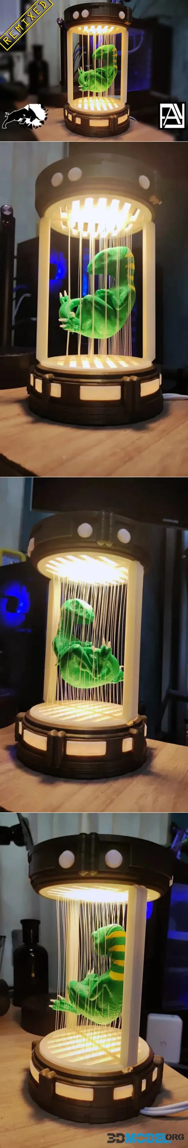 Suspended Baby Raptor Incubator LED Lamp – Printable