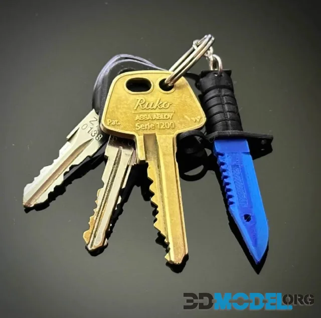 CS2 M9 Bayonet Keychain Charm – Printable