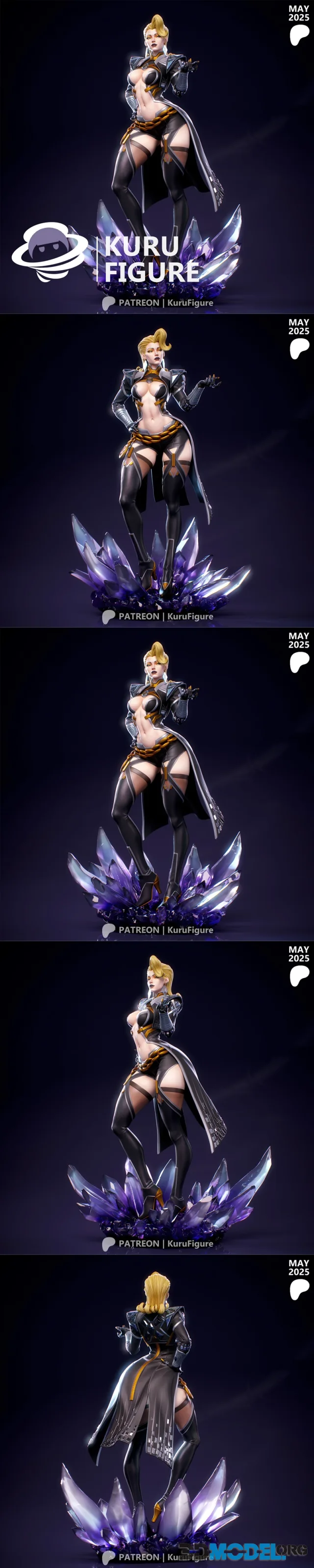 Kuru Figure - Marvel - Emma Frost – Printable