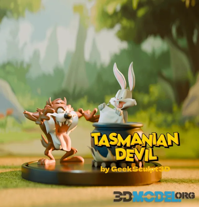 Taz and Bugs Bunny – Printable