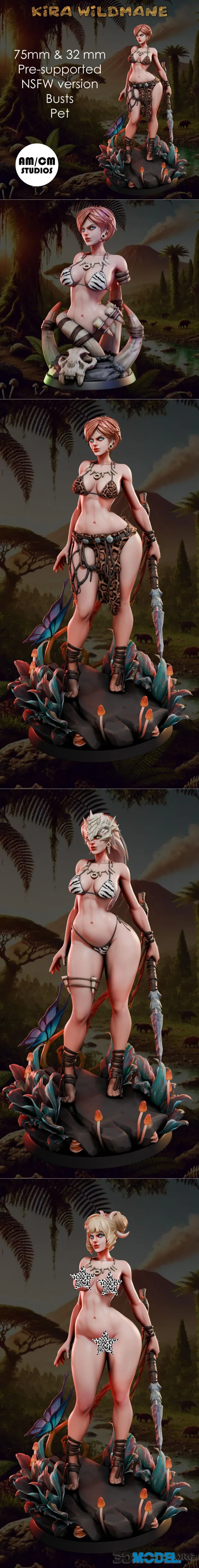 Kira Wildmane - cavewoman Pin-Up – Printable