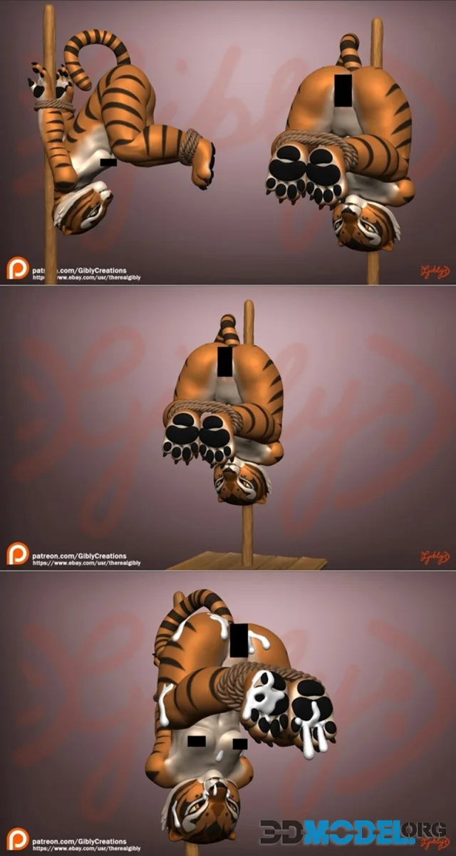 Tigress Tied Up – Printable
