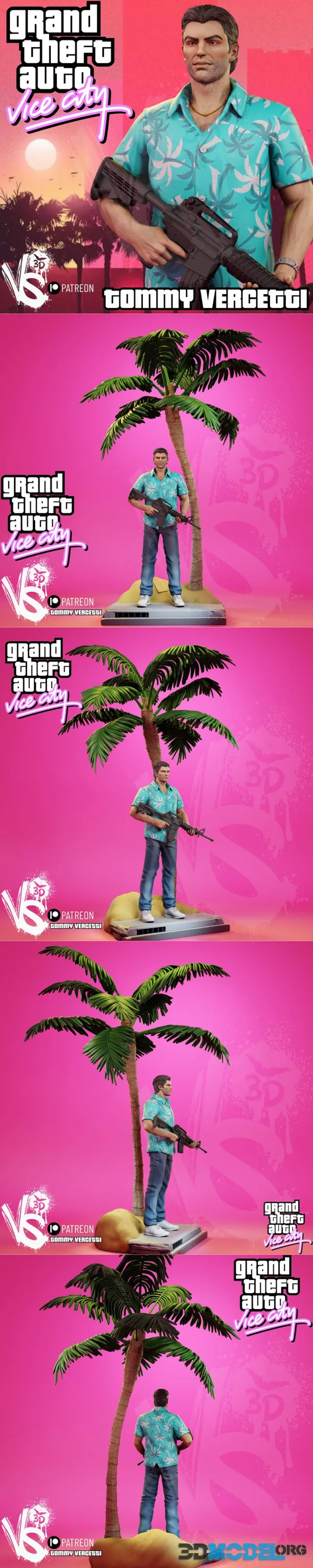 VS3D - Tommy Vercetti - GTA Vice City – Printable