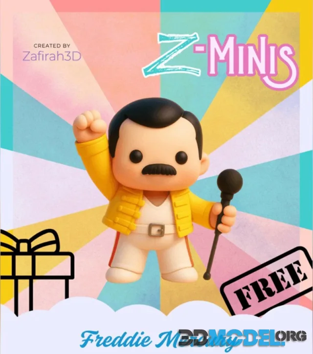 Z Minis Freddie Mercury – Printable