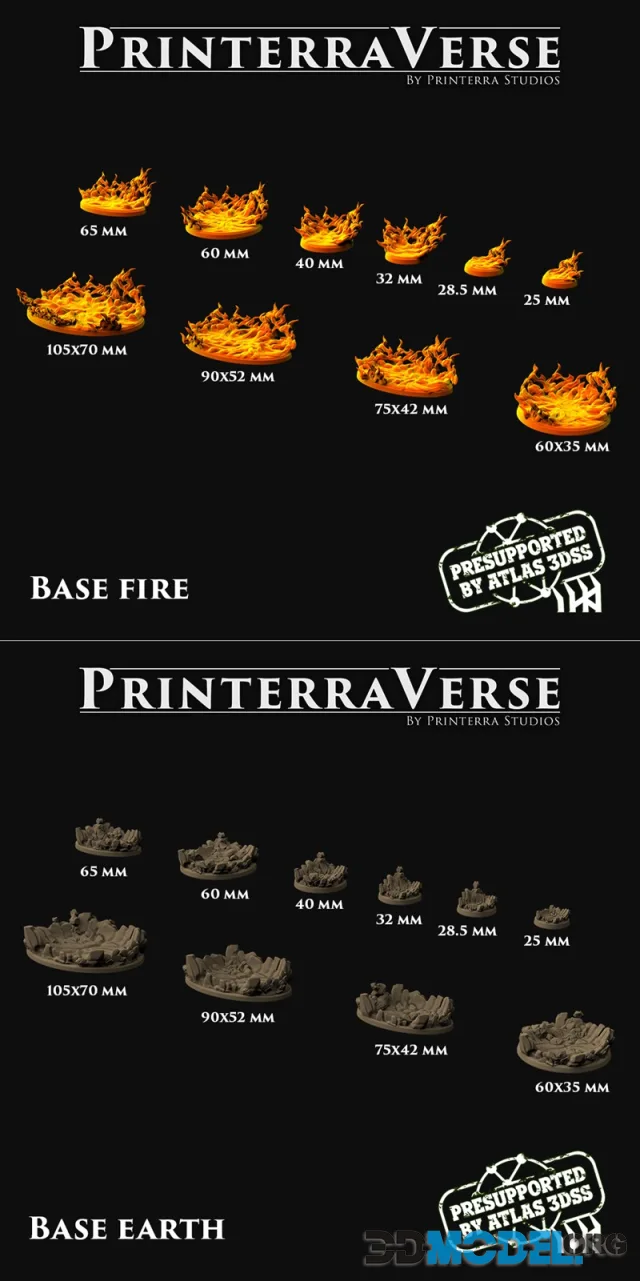 Earth and Fire Base – Printable