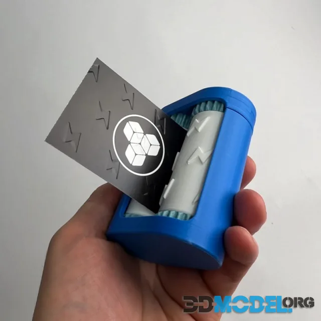 Lightning bolt pattern - Business Card Embosser Rollers – Printable