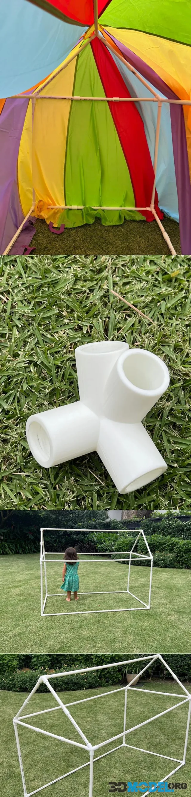 PVC Pipe Conectors for Building a PVC House – Printable