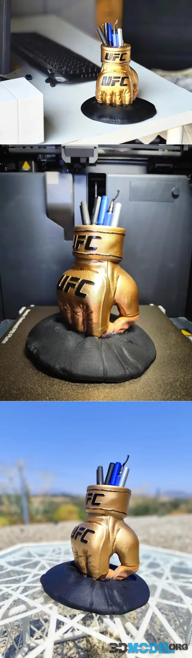 UFC Glove Desk Organizer – Printable